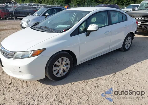 2012 Honda Civic Lx из США, поврежденный, VIN 19XFB2F53CE095779